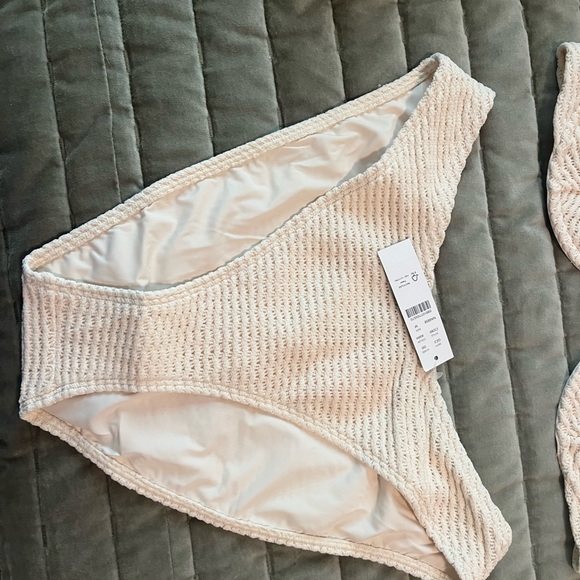 J. Crew Cream Textured Bikini Set - Picture 3 of 6